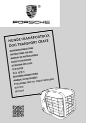 Porsche DOG TRANSPORT CRATE Manual De Instrucciones