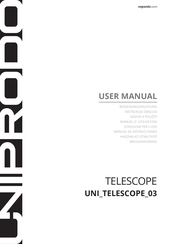 UNIPRODO UNI TELESCOPE 03 Manual De Instrucciones