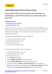 Jabra Elite Sport Instrucciones