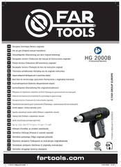 Far Tools HG 2000B Traducción De Manual De Instrucciones Original