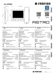 Farfisa ASTRO AT9262 Manual Del Usuario