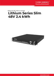 Turbo Energy Lithium Slim 48V 2.4 kWh Manual De Instrucciones