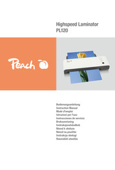 Peach Highspeed Laminator PL120 Instrucciones De Servicio