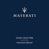 Maserati Solar Serie Manual De Instrucciones