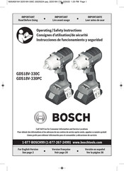 Bosch GDS18V-330CN Instrucciones De Funcionamiento Y Seguridad