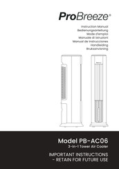 ProBreeze PB-AC06 Manual De Instrucciones