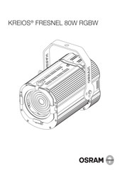 Osram KREIOS FRESNEL 80W RGBW Manual De Instrucciones