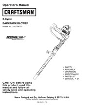 Craftsman 316.794791 Manual Del Operador