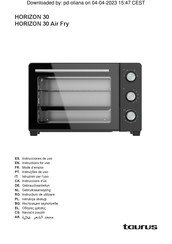 Taurus HORIZON 30 Air Fry Instrucciones De Uso