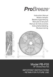 ProBreeze PB-F05 Manual De Instrucciones