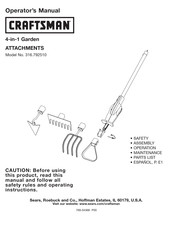 Craftsman 316.792510 Manual Del Operador