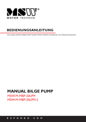 MSW Motor Technics MSW-M-MBP-20LPM-2 Manual De Instrucciones