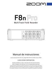 Zoom F8n Pro Manual De Instrucciones