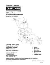 Craftsman professional 247.889360 Manual Del Operador