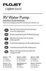 Xylem FLOJET RV Water Pump Manual De Instrucciones