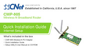 CNET CWP-905 Guía De Instalación Rápida