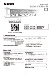 Optex AX-200 TFR Manual De Instalación