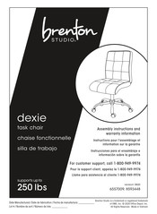 Brenton Studio Dexie 8593448 Instrucciones Para El Ensamblaje E Informacion Sobre La Garantie