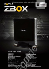 Zotac ZBOX Guía Rápida De Funcionamiento
