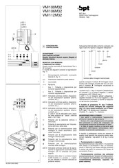 Bpt VM/112M32 Instrucciones Para La Instalación