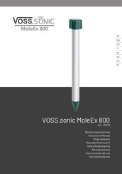 VOSS.SONIC MoleEx 800 Instrucciones De Uso