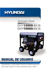 Hyundai DHY12000LE Manual De Usuario