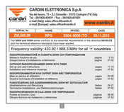 Cardin Elettronica S504-S508 ITO Manual Del Usuario