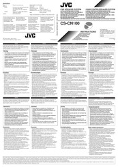 Jvc CS-CN100 Manual De Instrucciones