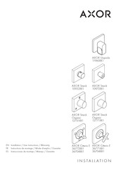 Axor Starck 109721 Serie Instrucciones De Montaje / Manejo / Garantía