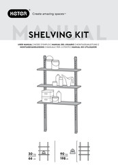 Keter SHELVING KIT Manual Del Usuario