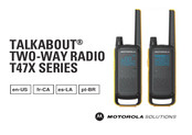 Motorola TALKABOUT T47X Serie Manual De Instrucciones