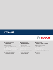 Bosch FWA 4630 Manual Original