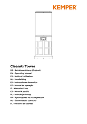 Kemper CleanAirTower Serie Instrucciones De Servicio