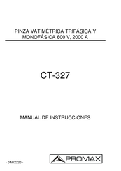 Promax CT-327 Manual De Instrucciones