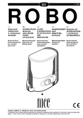 Nice ROBO RO 1024 Manual De Instrucciones