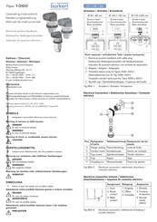 Burkert 1060 Manual De Instrucciones