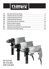 Narex EVP 13 E-2H3 Instrucciones De Uso Originales
