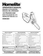 Homelite HOMCS01 Manual Del Operador