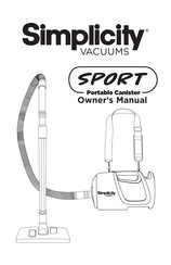 Simplicity VACUUMS SPORT Manual Del Propietário