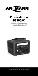 ANSMANN PS600AC Manual De Instrucciones