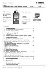 Gossen Digipro F Manual De Instrucciones