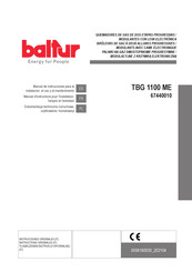 baltur 67445410 Manual De Instrucciones Para La Instalación, El Uso Y El Mantenimiento