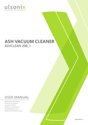 ulsonix ASHCLEAN 20B 1 Manual De Instrucciones