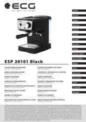 ECG ESP 20101 Black Manual De Instrucciones