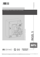 BFT RIGEL 5 Manual De Instrucciones