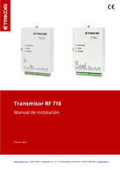 Trikdis T16 Serie Manual De Instalación