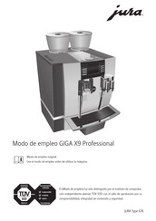 Jura Professional GIGA X9 Modo De Empleo