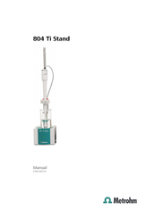 Metrohm 804 Ti Stand Manual