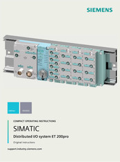 Siemens SIMATIC ET 200pro Instrucciones De Servicio Resumidas