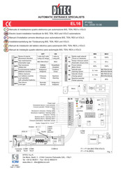 DITEC EL16 Manual De Instalación